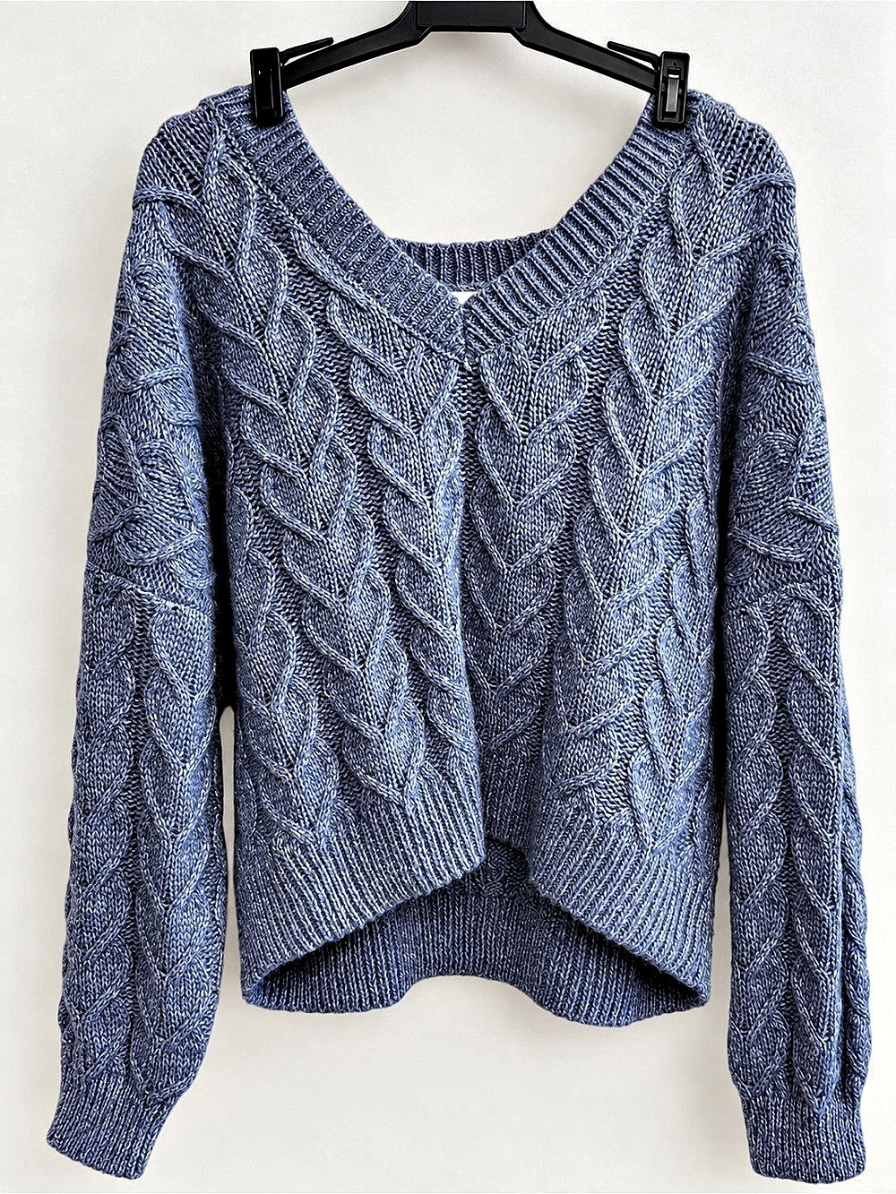 NWT No Boundaries Blue Cable Knit Sweater XXL 20